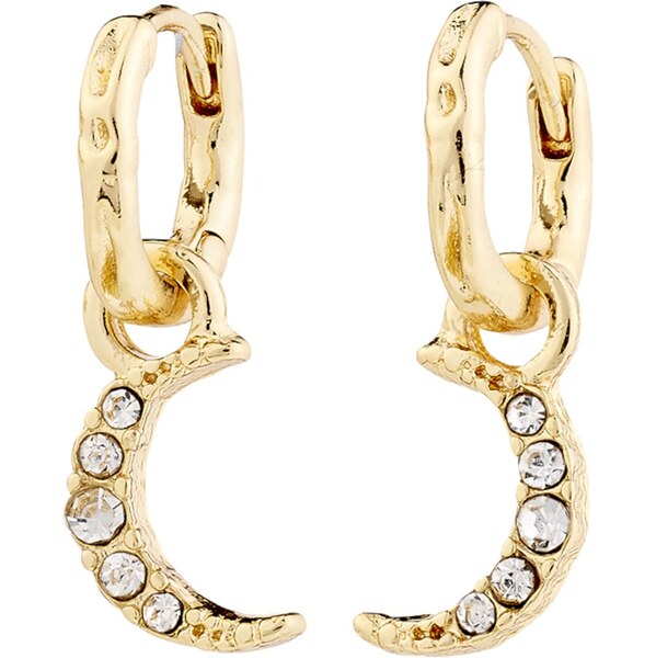 Pilgrim Náušnice Evgenia zlatá / biela 62133525