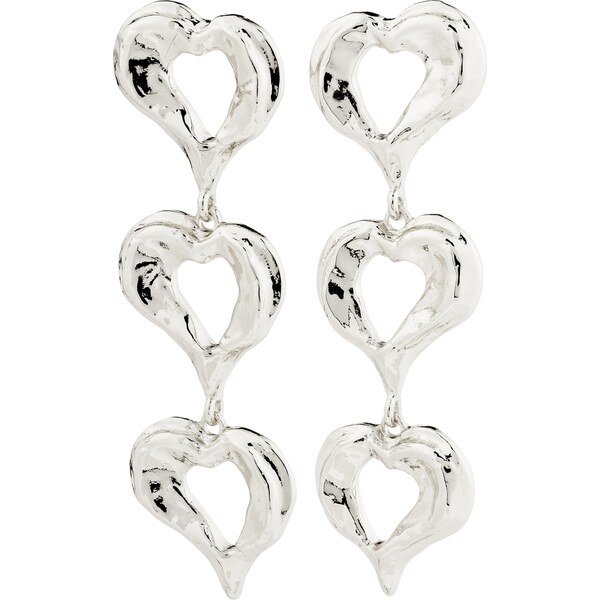 Pilgrim Náušnice Tide strieborná 62133554