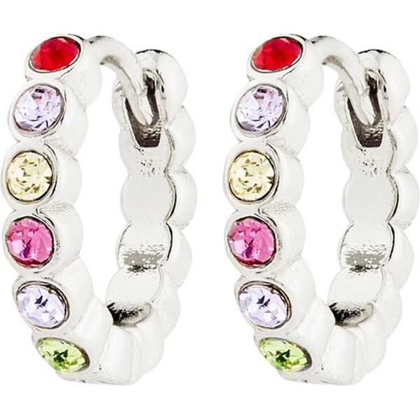 Pilgrim Náušnice Kleopratra zmiešané farby / strieborná 62133570