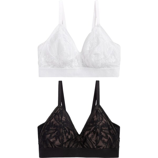 Next Podprsenka čierna / biela 62224887