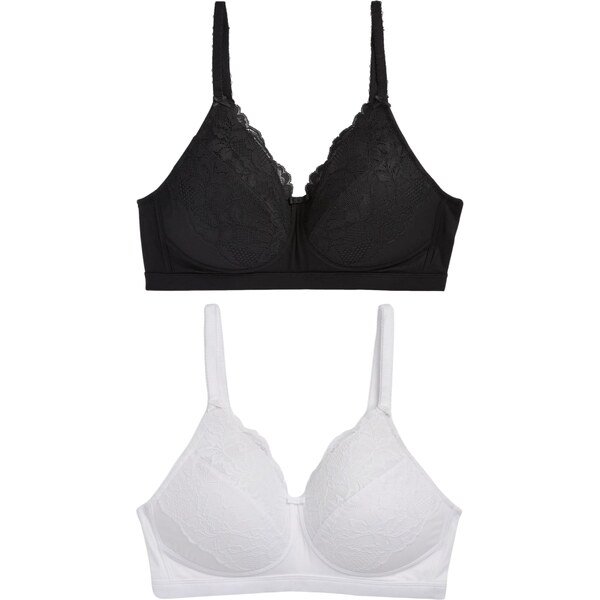 Next Podprsenka čierna / biela 62224902