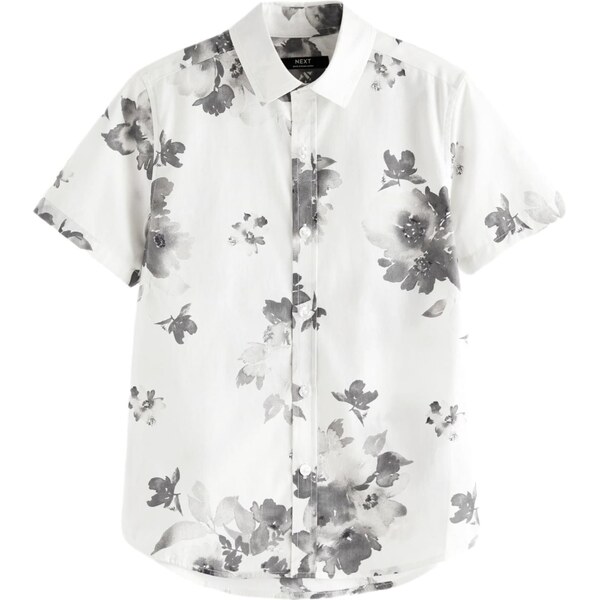 Next Košeľa sivá / biela 61973944