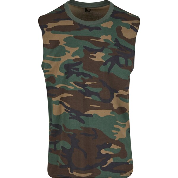 Brandit Tričko béžová / tmavosivá / olivová / tmavozelená 61945255