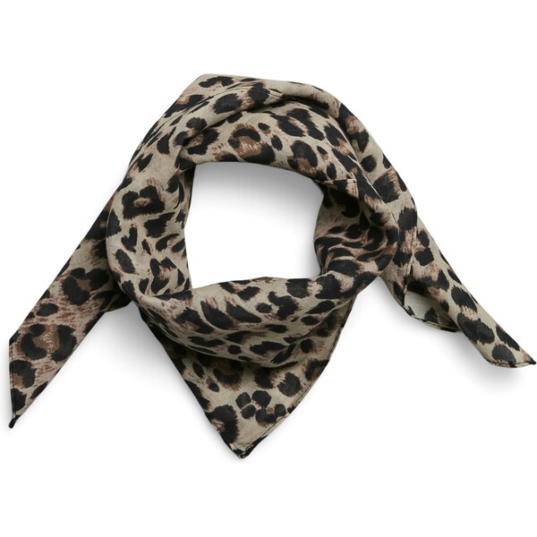 PIECES Šatka PCSELVINA tmavobéžová / hnedá / čierna 62072723