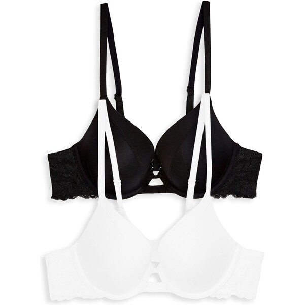 Next Podprsenka čierna / biela 62225309