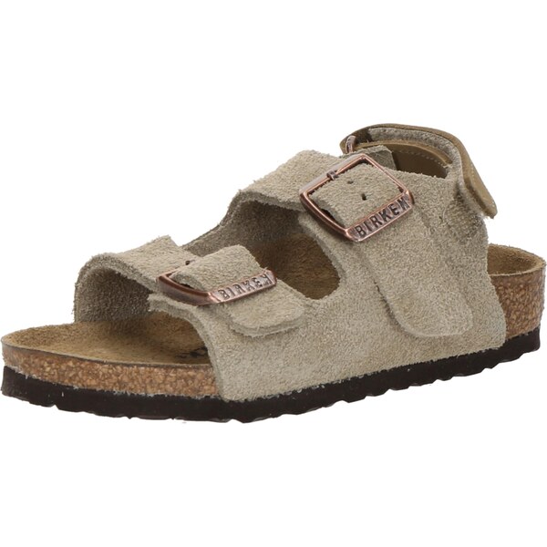 BIRKENSTOCK Otvorená obuv Milano tmavošedá 61964923