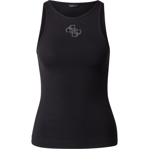 GUESS Top Guendalina čierna / strieborná 62270222