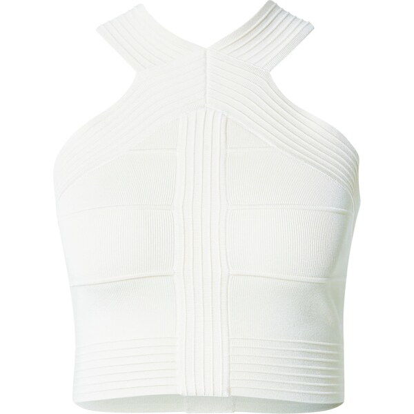 GUESS Vyšívaný top Mirage biela 62298161