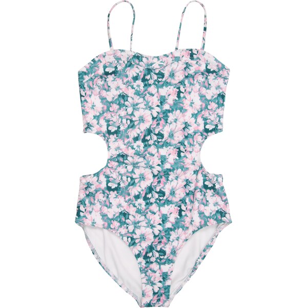 Abercrombie & Fitch Jednodielne plavky smaragdová / ružová 62002945