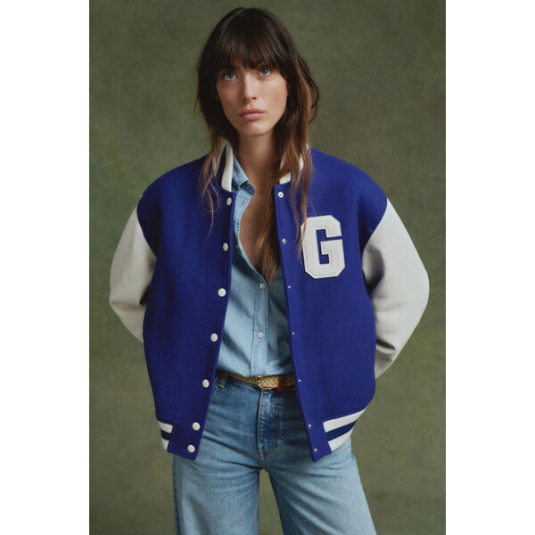 BUNDA GANT VARSITY JACKET COLLEGE BLUE 61953271