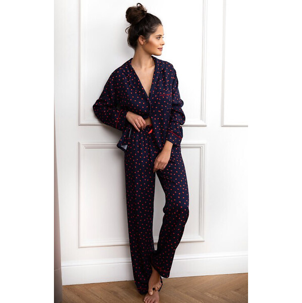 Sensis Luxusné pyžamo na gombíky so srdiečkami Sophia, Farba 61951889