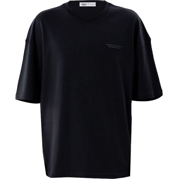 VAMOS CLO Tričko čierna / biela 62053083