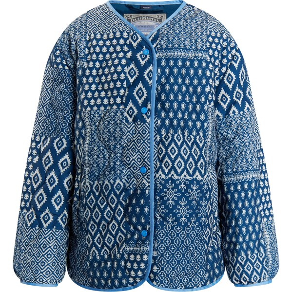 DREIMASTER Prechodná bunda námornícka modrá / biela 61983691