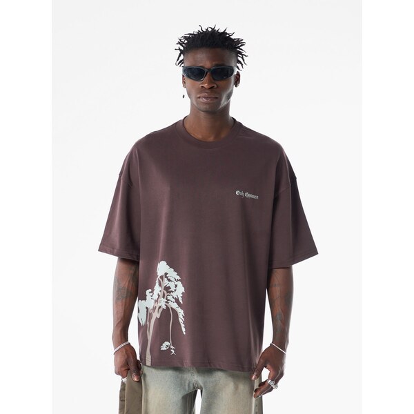 VAMOS CLO Tričko hnedá / biela 62053244