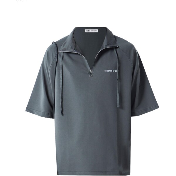 VAMOS CLO Tričko tmavosivá / biela 62053315