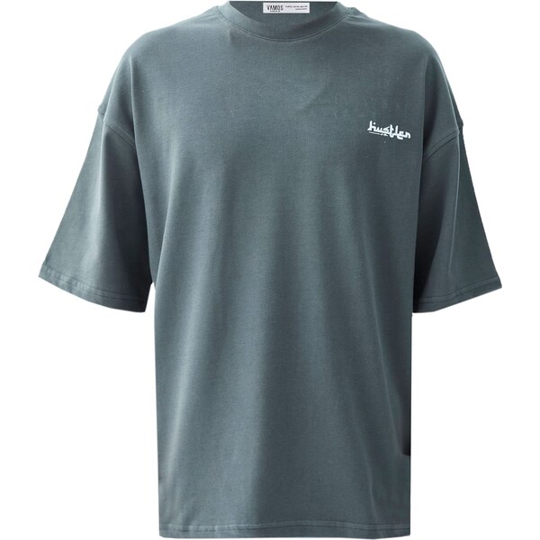 VAMOS CLO Tričko sivá / fialová / biela 62053317