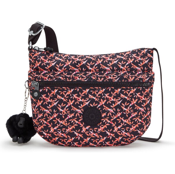 KIPLING Taška cez rameno Arto koralová / ružová / čierna / biela 63146665