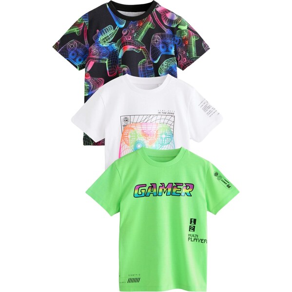 Next Tričko modrá / zelená / zmiešané farby / čierna / biela 62111115