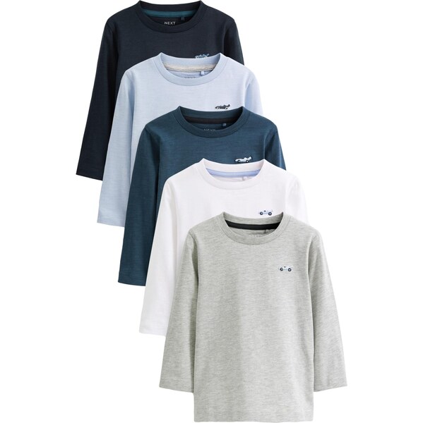 Next Tričko námornícka modrá / svetlomodrá / tmavomodrá / sivá / biela 62073333