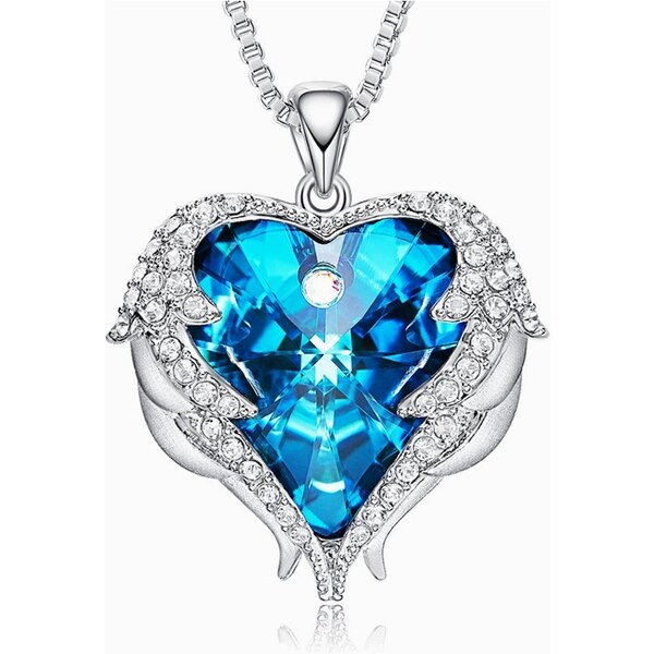 SWAROVSKI Elements Swarovski e. náhrdelník Heavenly Love, modré srdce 61958440