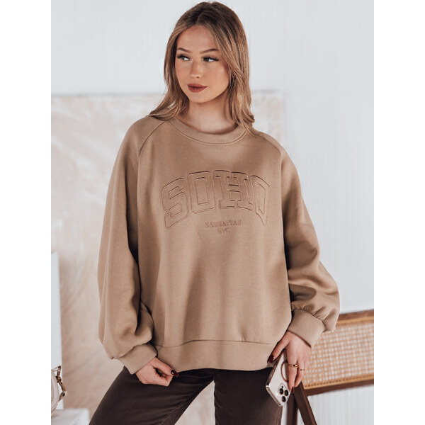 BASIC Dámska hnedá mikina s nápisom COSYONE BY1351 61959003