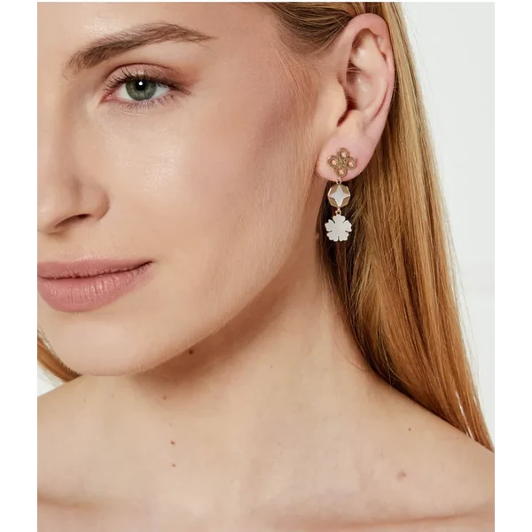 TORY BURCH Náušnice Kira Clover Linear 61961643