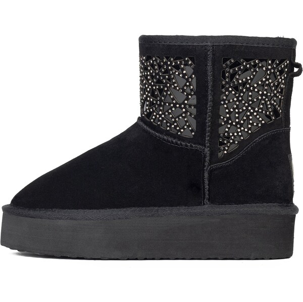 Gooce Nízke čižmy Lana čierna / priehľadná 63144617