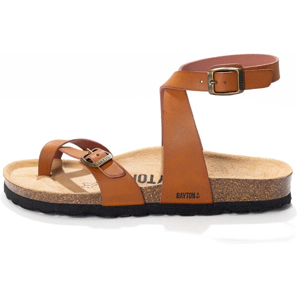 Bayton Remienkové sandále Swan koňaková / čierna 63134665