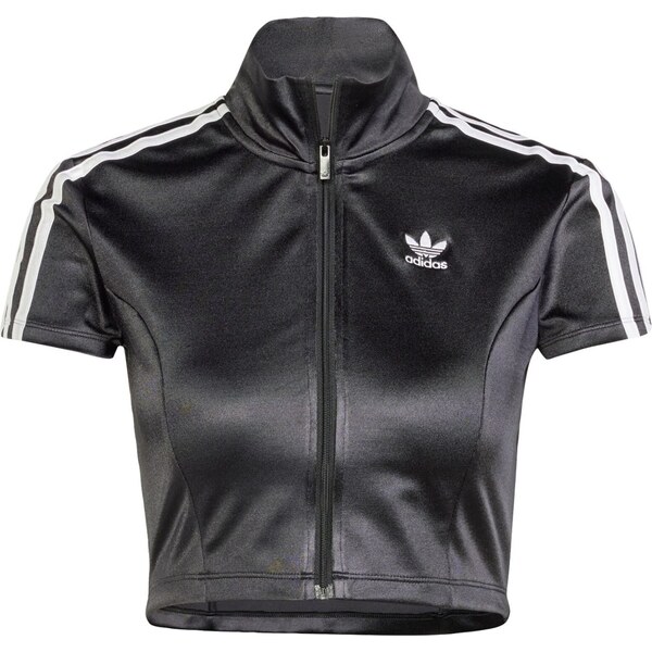 ADIDAS ORIGINALS Tepláková bunda Adicolor čierna / biela 61964038