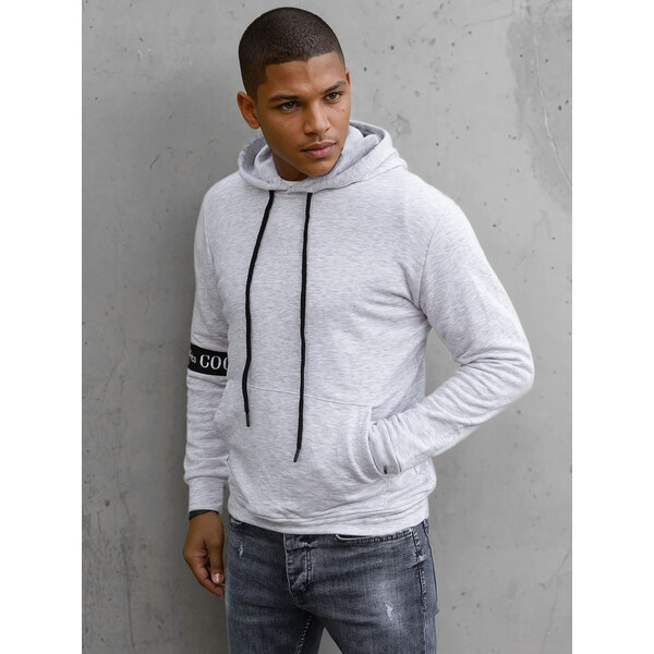Pánska mikina s kapucňou Farba sivá DSTREET BX5435 65589438