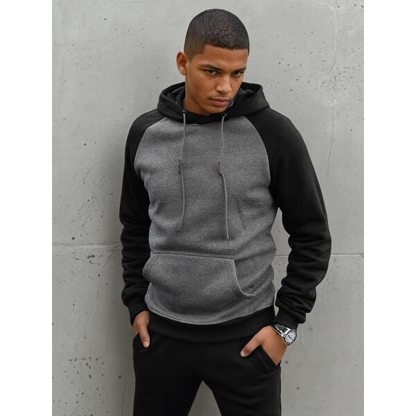 Pánska mikina s kapucňou Farba čierna DSTREET BX5488 66170409