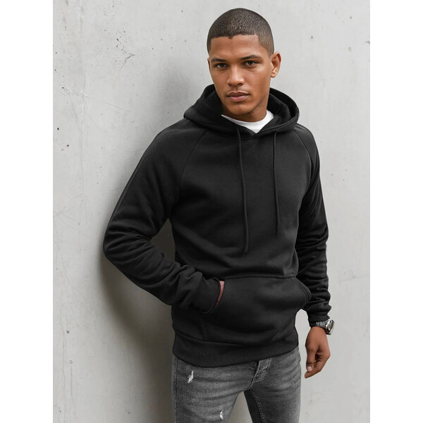 Pánska mikina s kapucňou Farba tmavo sivá DSTREET BX5479 66362228