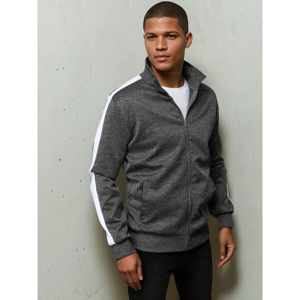 Pánska mikina na zips Farba zelená DSTREET BX5561 65613869