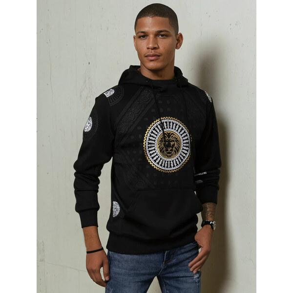 Pánska mikina s kapucňou Farba čierna DSTREET BX5569 65597367