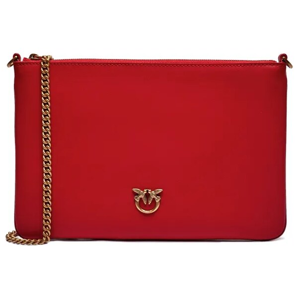 Pinko Kožená listová kabelka FLAT CLASSIC SETA 61958623