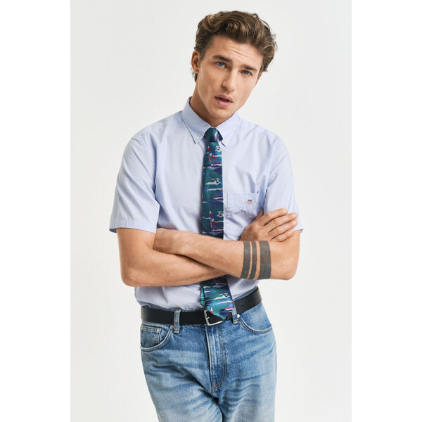 KOŠEĽA GANT REG CLASSIC POPLIN SS SHIRT LIGHT BLUE 61838195