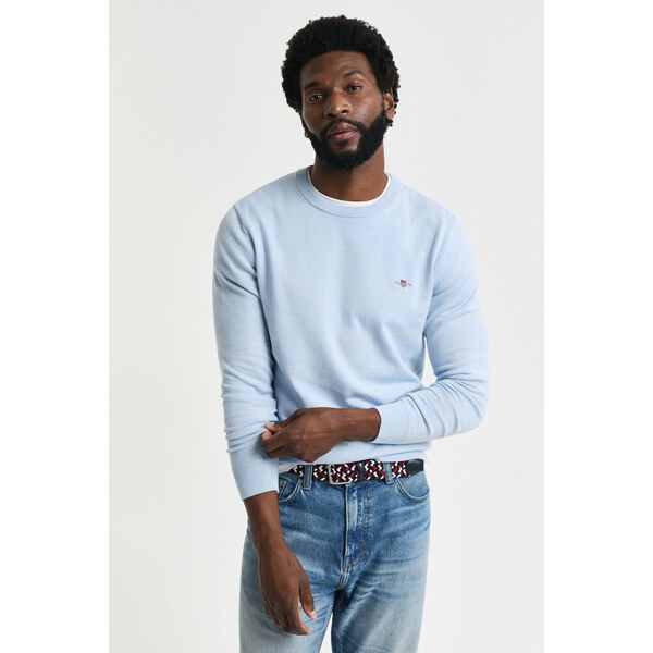 SVETER GANT CLASSIC COTTON C-NECK FRESH BLUE 61838415