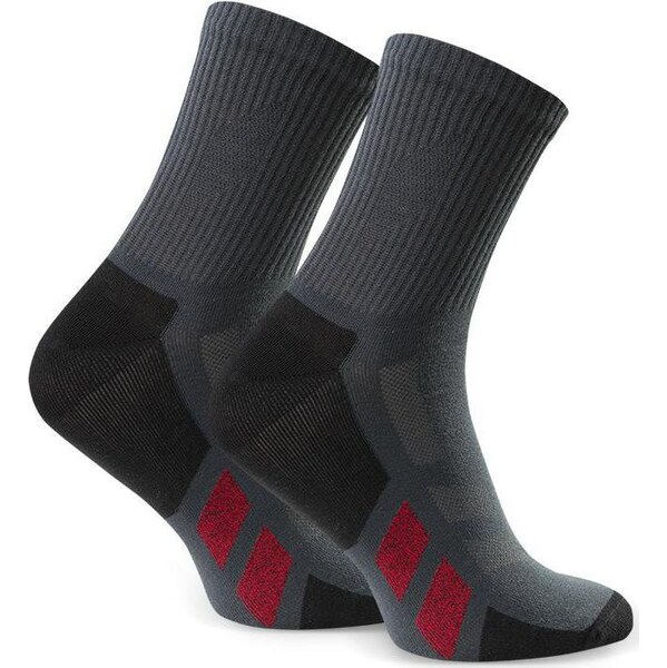 BASIC Tmavosivé pánske vysoké ponožky Art. 057 B393, GRAPHITE 61971483