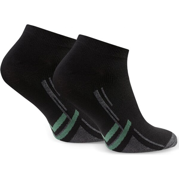 BASIC Čierne pánske športové členkové ponožky Art. 101 TB106, BLACK 61971505