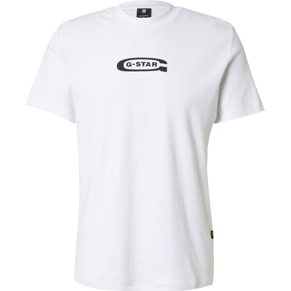 G-STAR Tričko Old Skool čierna / biela 61975038