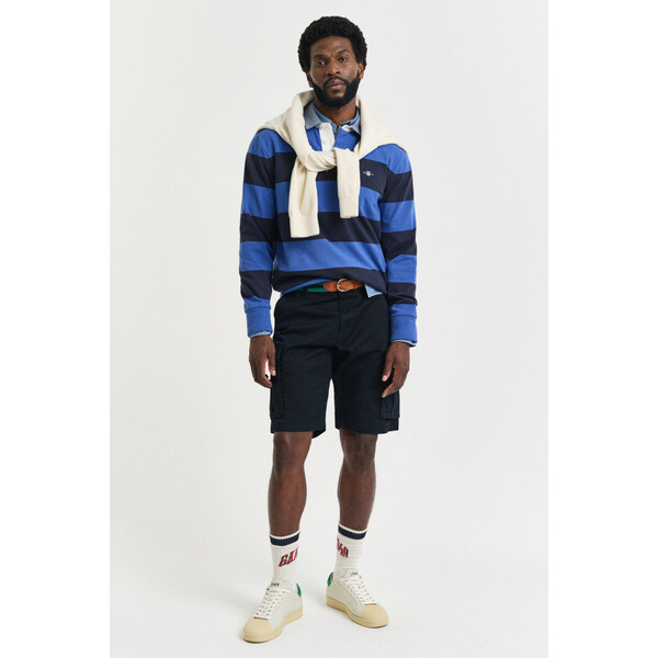 ŠORTKY GANT RELAXED TWILL CARGO SHORTS BLACK 61979773