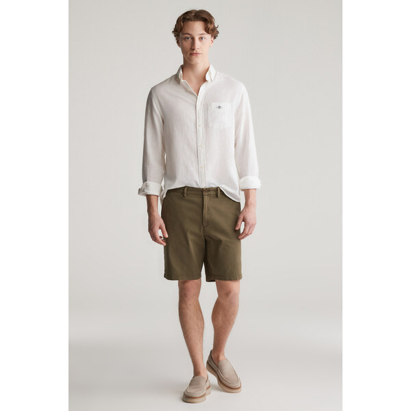 ŠORTKY GANT REG DOBBY CHINO SHORTS JUNIPER GREEN 61979775