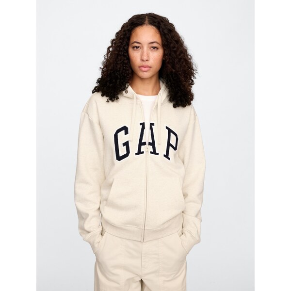 GAP Zip-up hoodie with logo - Womens 64669275