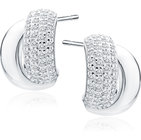 Olivie Svadobné strieborné náušnice 9411 64818305