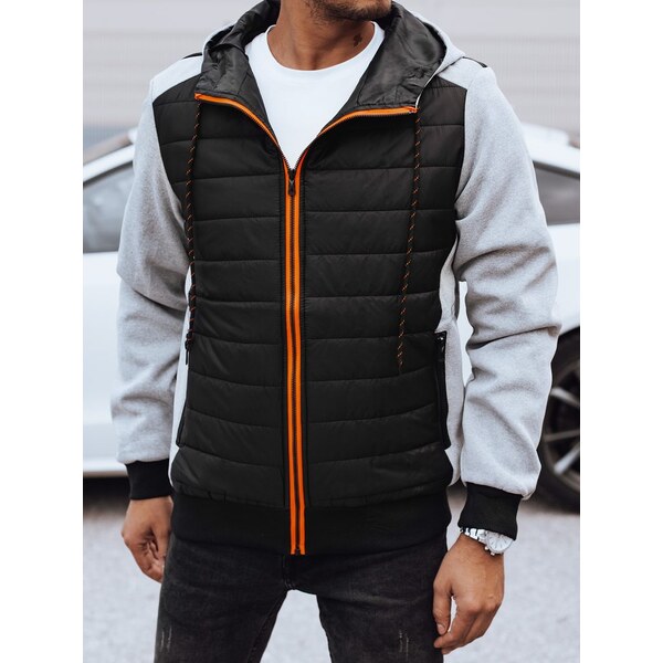 Dstreet Čierna prechodná bunda s výrazným zipsom 61987390