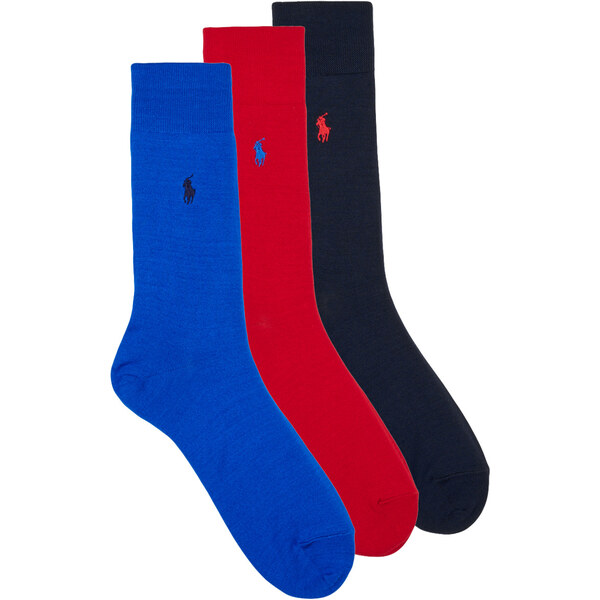 Polo Ralph Lauren Vysoké ponožky MERCERZD CTN CREW SOCK 3 PACK Polo 62508582