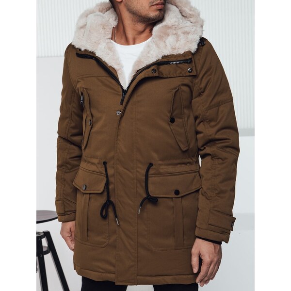 Dstreet Hrejivá béžová pánska parka 65638721