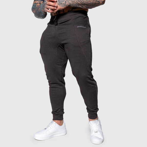 Pánske športové tepláky Iron Aesthetics Flexi, tmavosivé 62857512