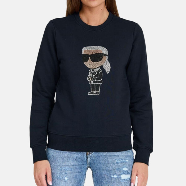 Dámská tmavě modrá mikina Karl Lagerfeld Ikonik 2.0 56136 61993169