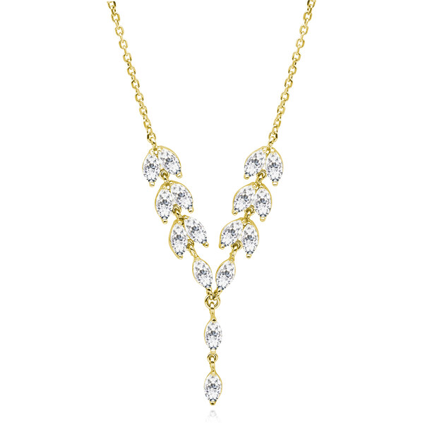 Olivie Strieborný svadobný náhrdelník GOLD 9420 62537638